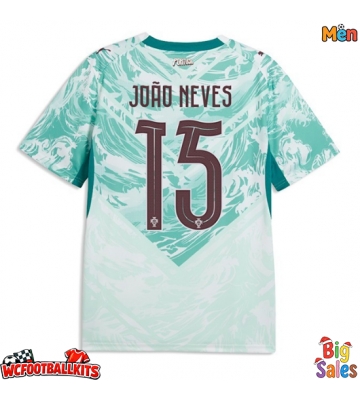 Portugal Joao Neves #15 Replica Away Stadium Shirt World Cup 2026 Short Sleeve
